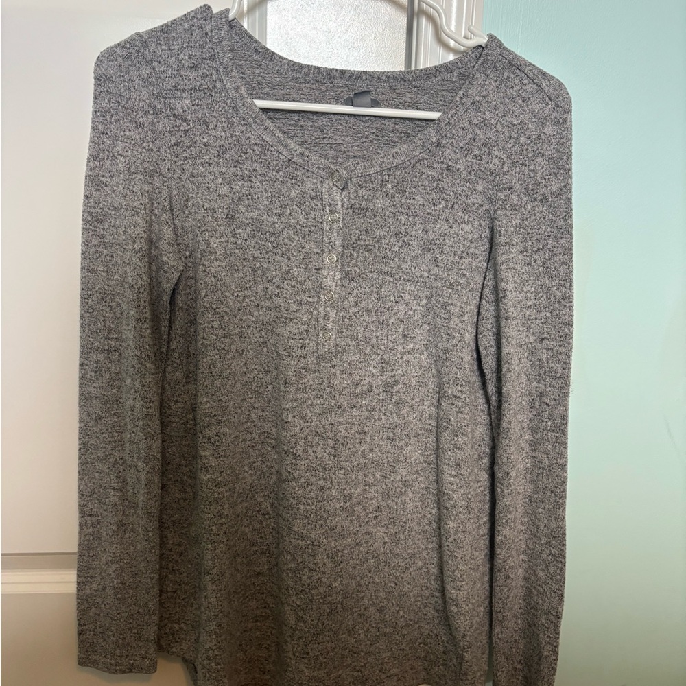 Aerie Heather Gray Long Sleeve Tee